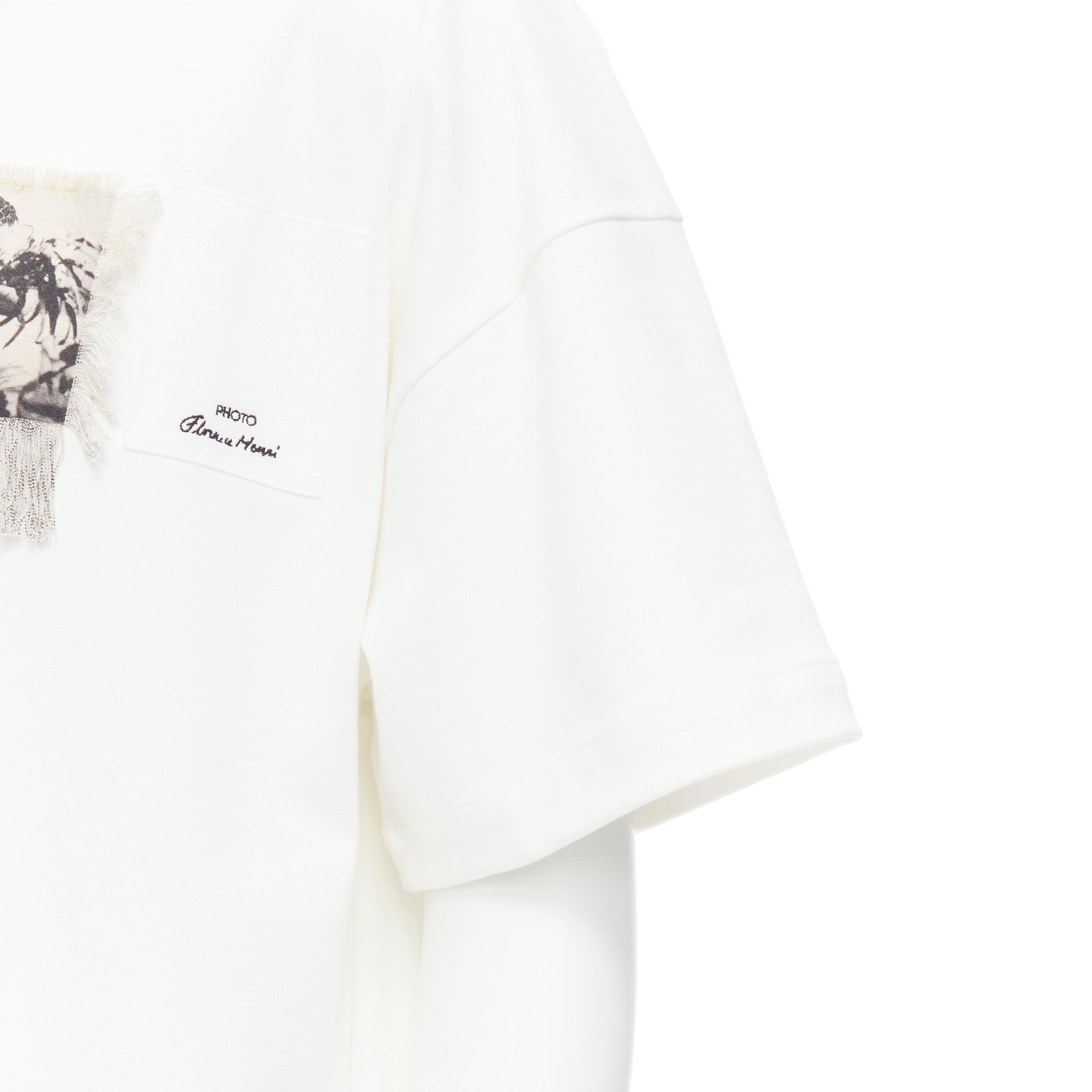JIL SANDER 2021 Florence Henri Weißes Foto-Patchwork-T-Shirt XS im Angebot 2