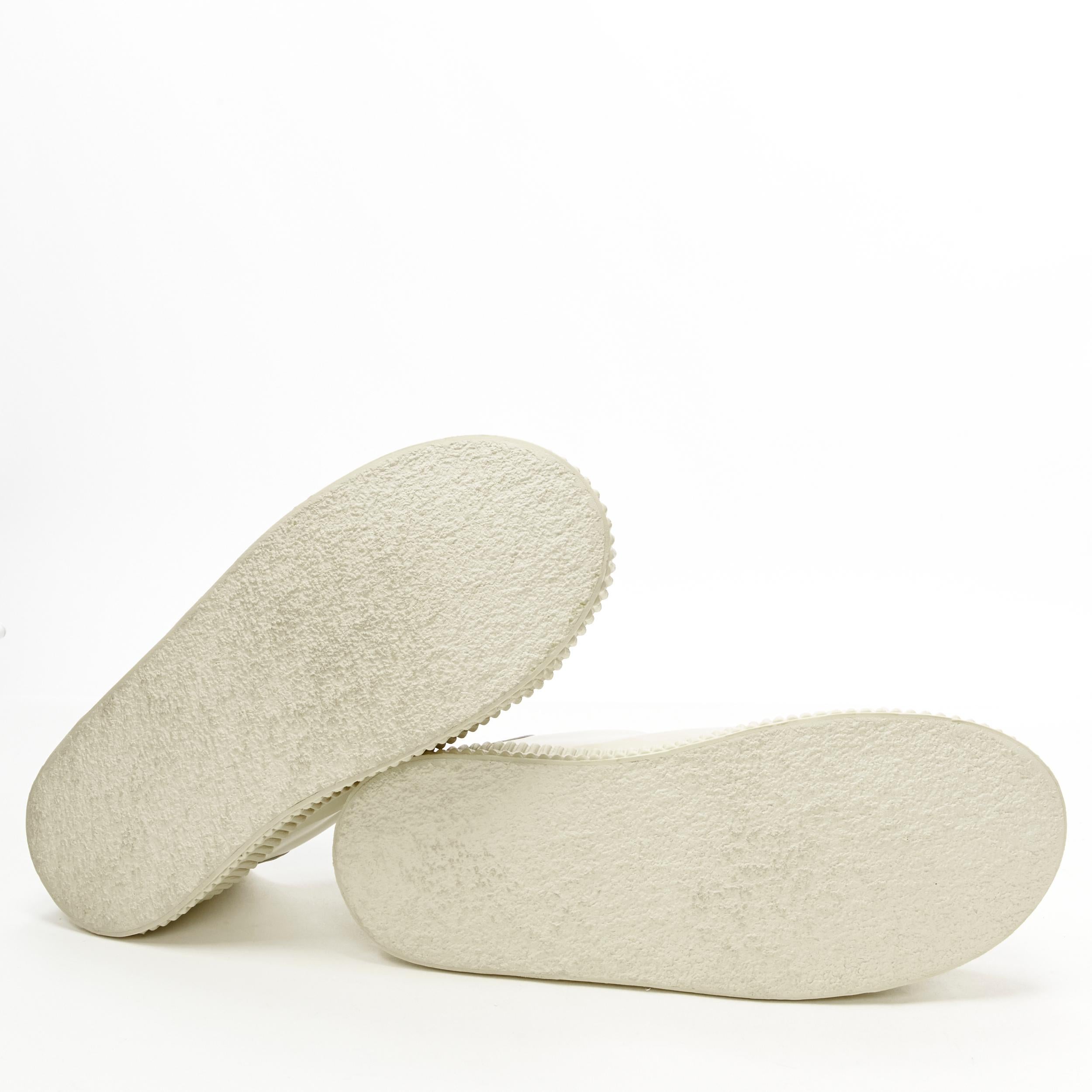 new JIL SANDER light beige leather chunky rubber platform sole sneaker EU40 For Sale 6