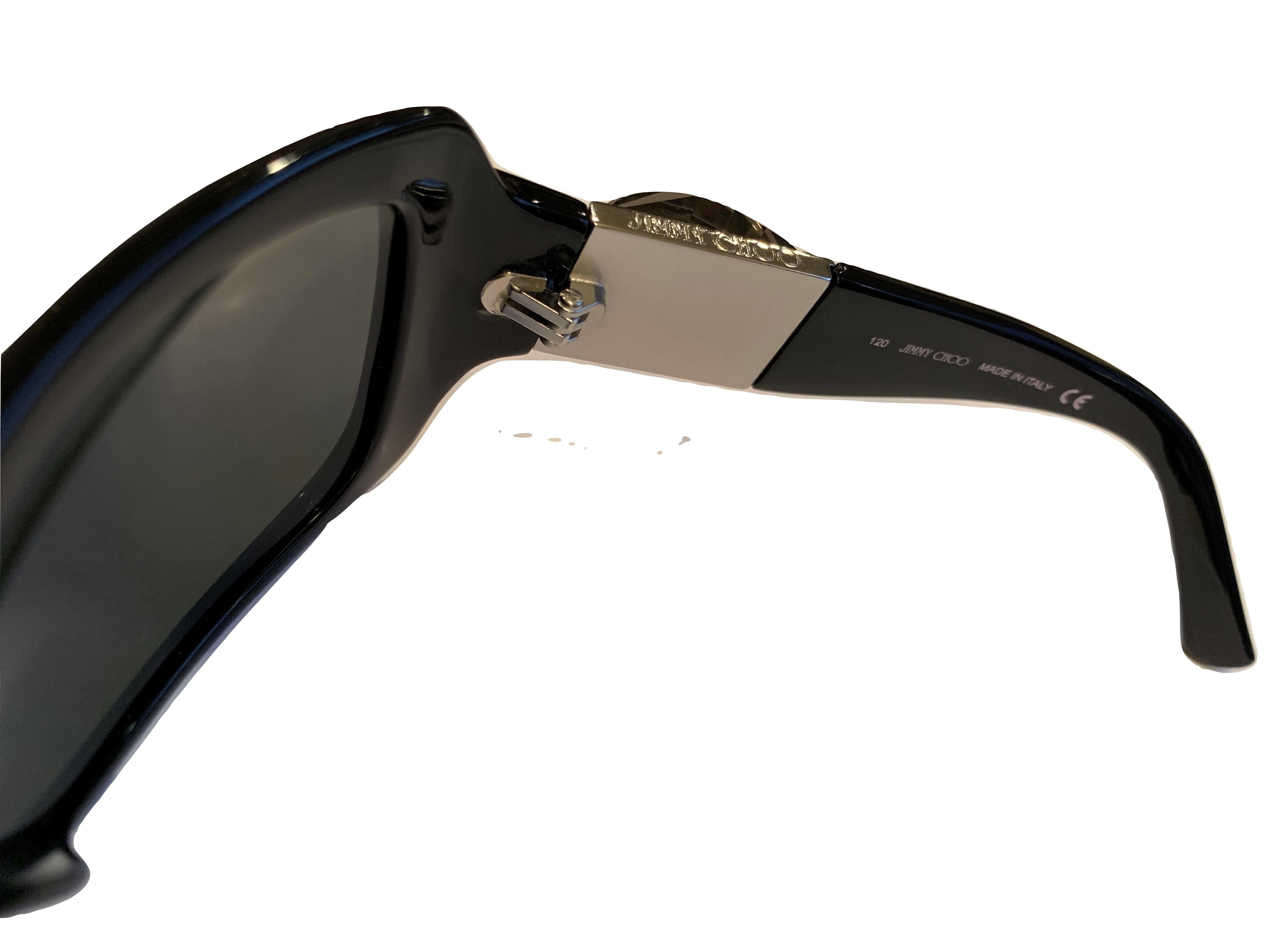 Neu Jimmy Choo Swarovski-Sonnenbrille mit Etui und Schachtel $595 5