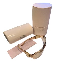 New Jimmy Choo Swarovski Sunglasses With Case & Box