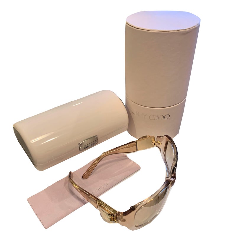New Jimmy Choo Swarovski Sunglasses With Case and Box at  display picture 2