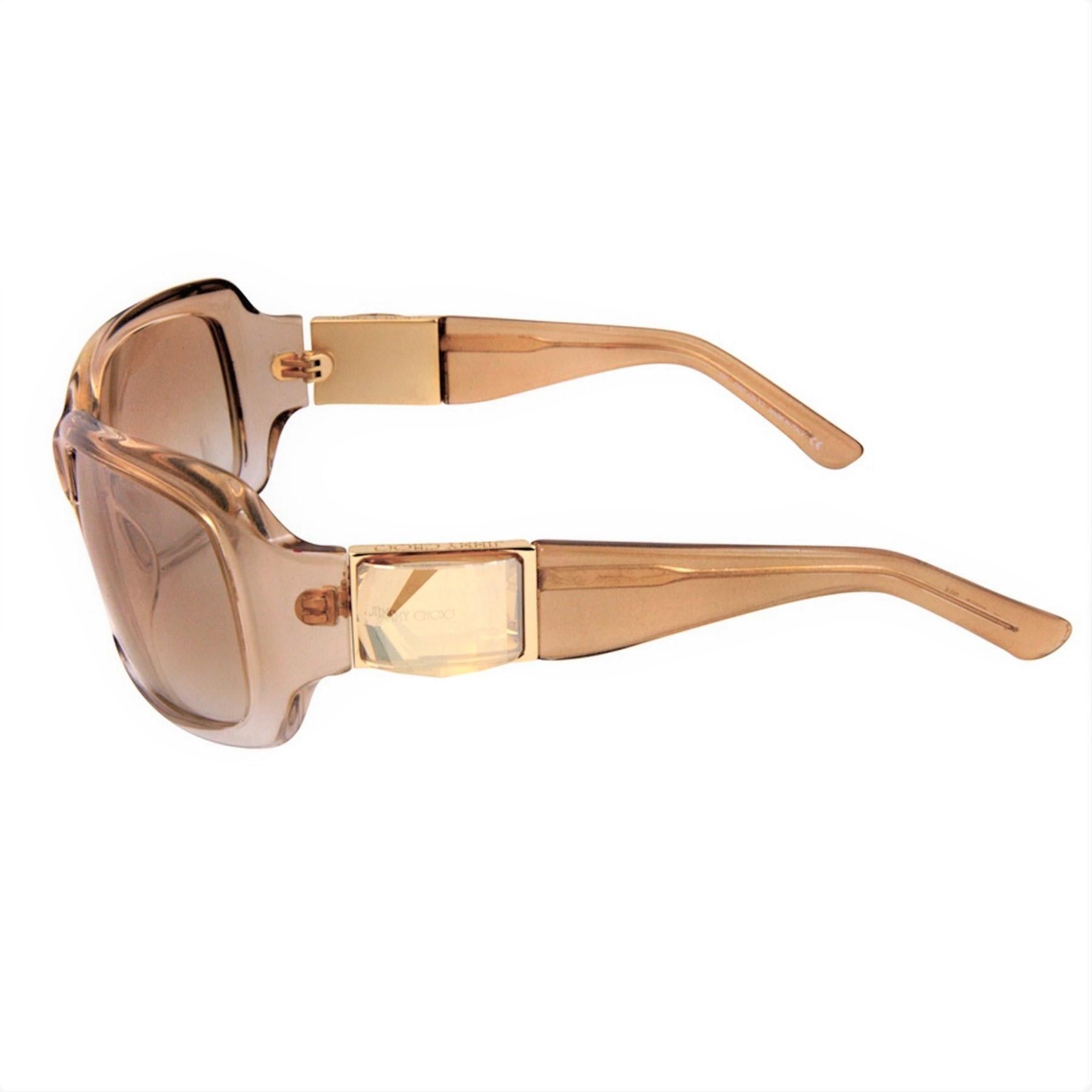 New Jimmy Choo Swarovski Sunglasses With Case & Box  1
