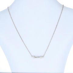 John Hardy Bamboo Bar Necklace Sterling Silver, 925 Adjustable Length