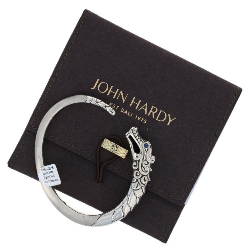 John Hardy Blue Sapphire Legends Naga Bracelet, Sterling Kick Cuff 1