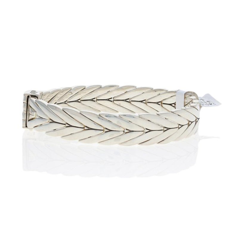 John Hardy Sapphire Modern Chain Bracelet, Sterling Silver Designer at