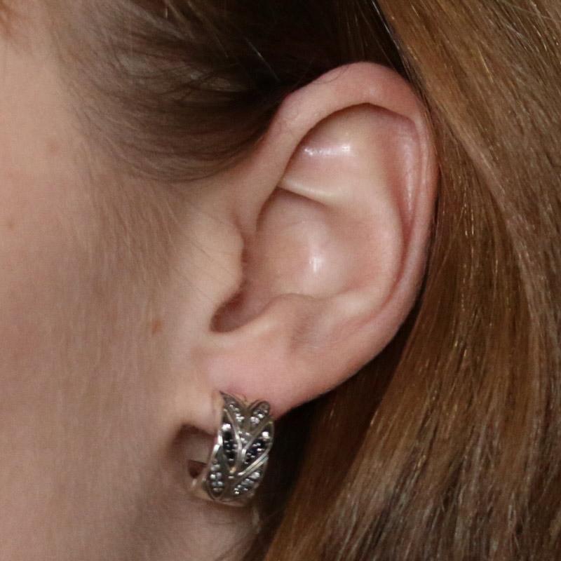 john hardy earrings sapphire and diamonds