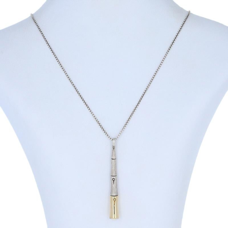 Originally retailing for $1495, this elegant designer necklace is being offered here for a much more wallet-friendly price and it is accompanied by a signature John Hardy storage pouch.

Brand: John Hardy
Collection: Bamboo
Style Number: NZ5960BHX32