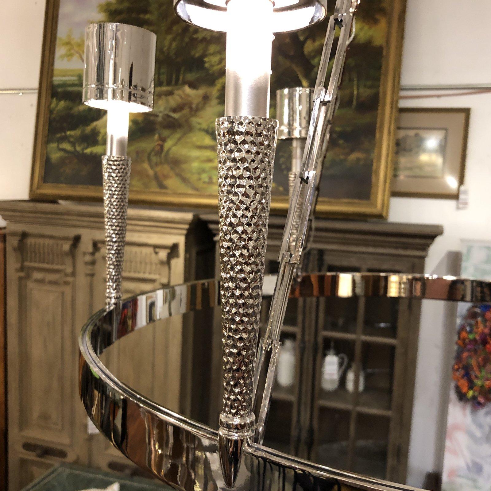 Contemporary New Jonathan Browning Studios Garonne Chandelier For Sale