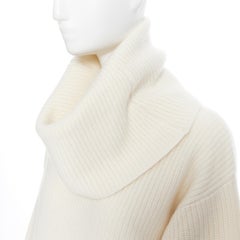 new JOSEPH 100% cashmere ecru beige oversized cowl neck oversized sweater XS