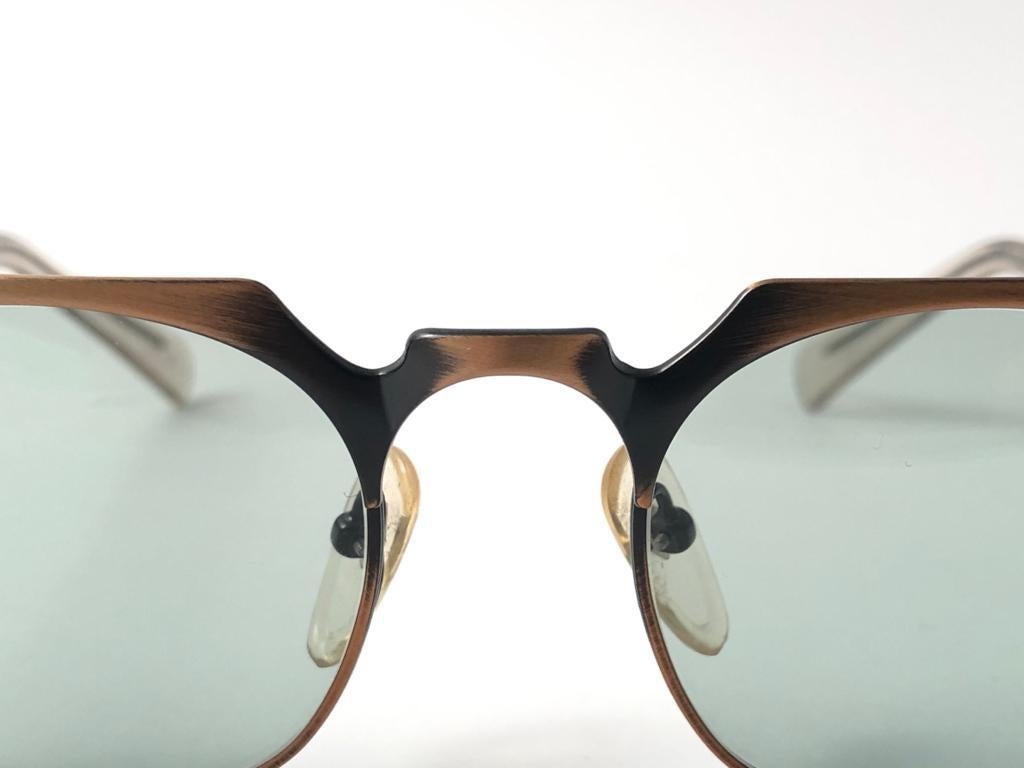 Women's or Men's New Junior Gaultier 57 0171 Copper Sunglasses 1990's Made in Japan 