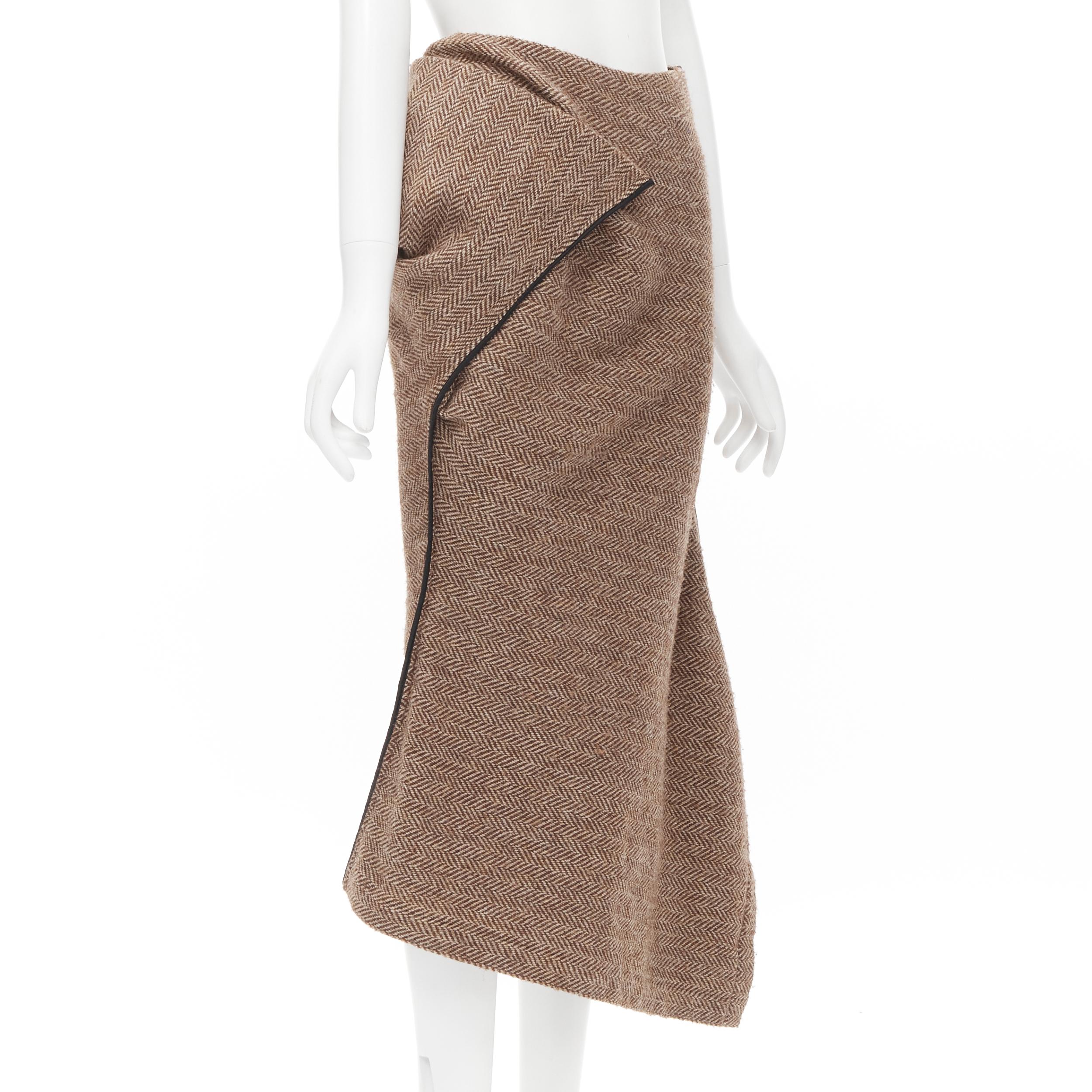tweed wrap skirt