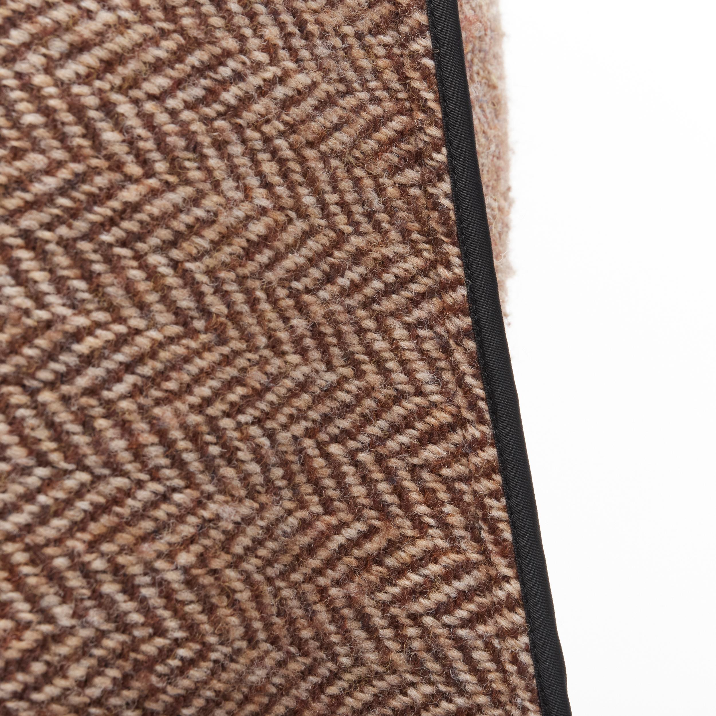 new JUNYA WATANABE 1999 brown herringbone tweed wrap bustle asymmetric skirt S 3