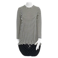 new JUNYA WATANABE 2015 Runway stripe accordion lantern rounded hem romper XS