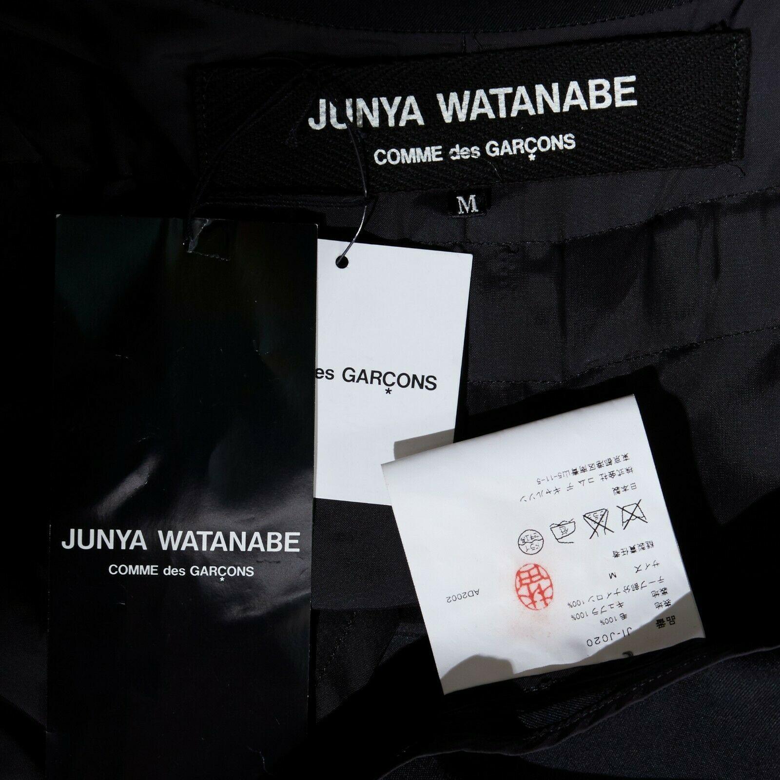 new JUNYA WATANABE SS03 Parachute black harness buckle strapped blazer jacket M 4