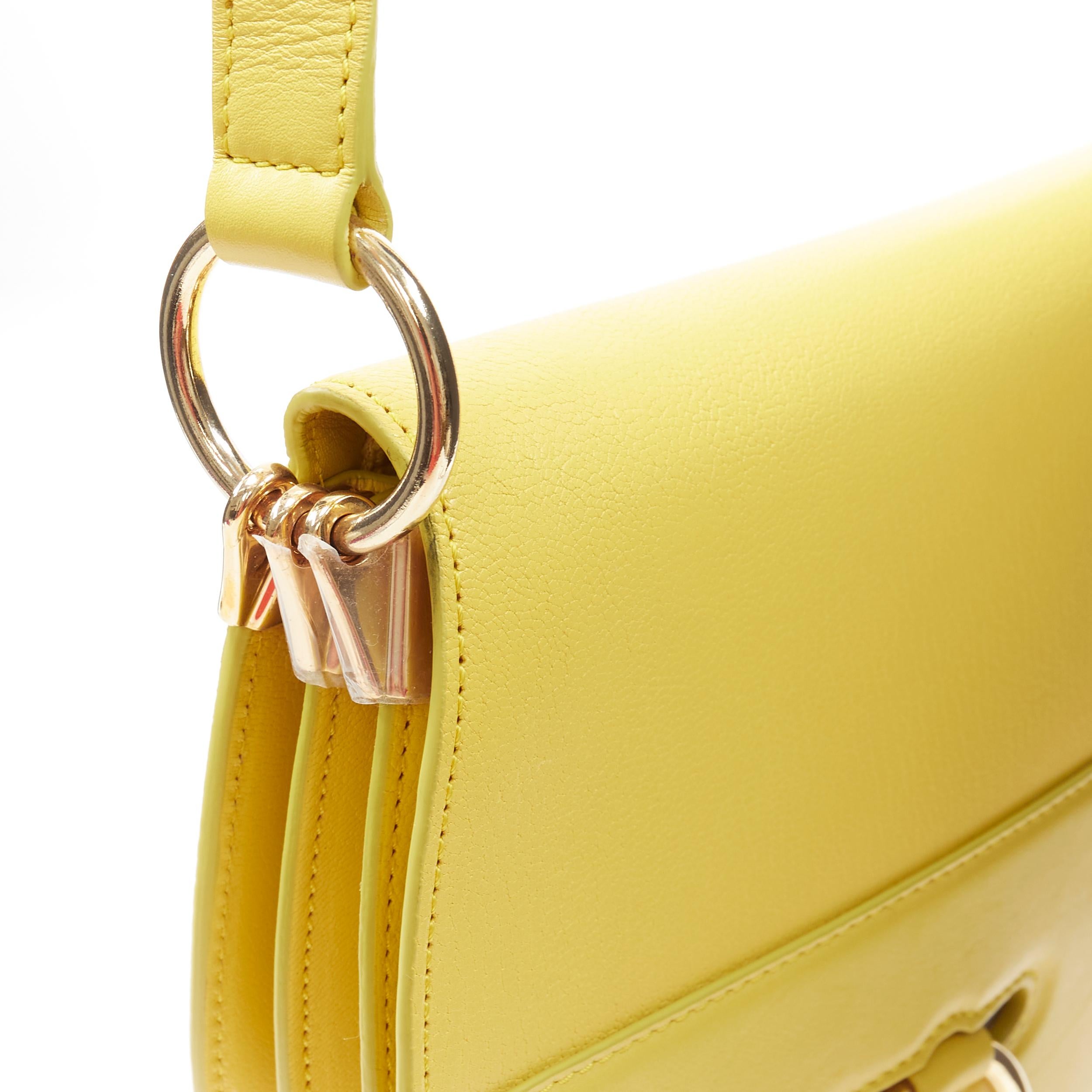 Women's new JW ANDERSON Latch yellow gold Pierce hoop saddle crossbody bag For Sale