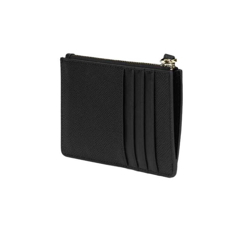 New JW PEI Black Quinn Zipped Vegan Leather Card Holder Wallet For Sale