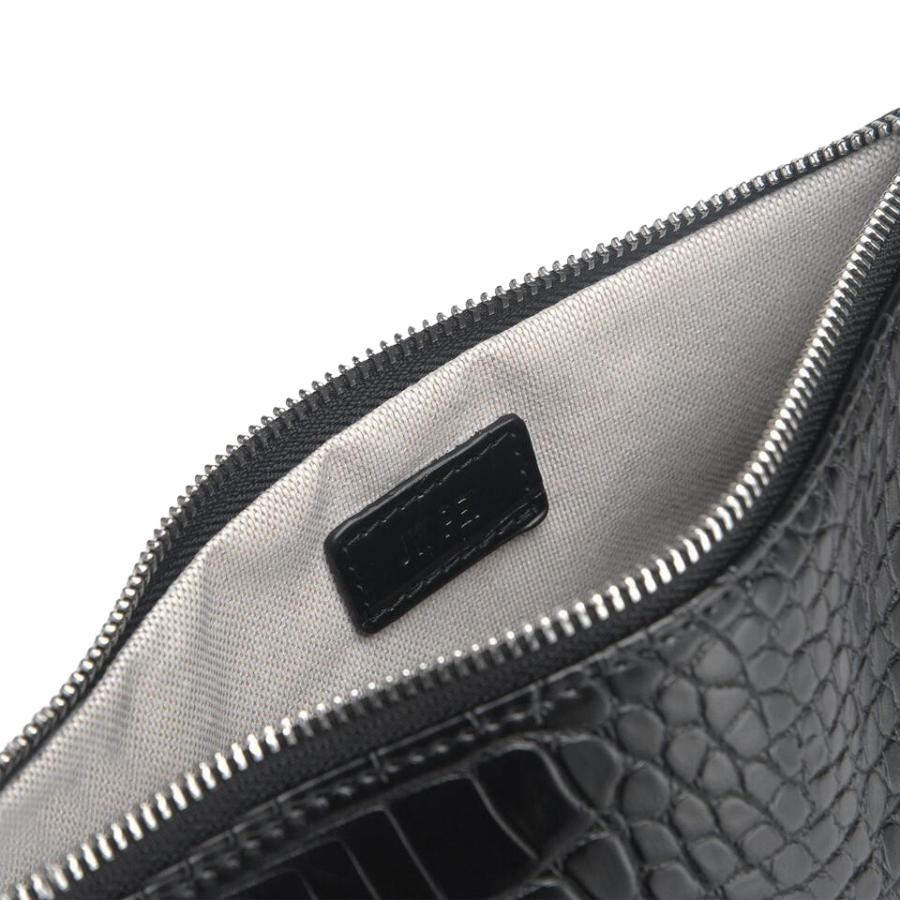 New JW PEI Black Women's Eva Crocodile Pattern Vegan Leather Shoulder Bag In New Condition In San Marcos, CA