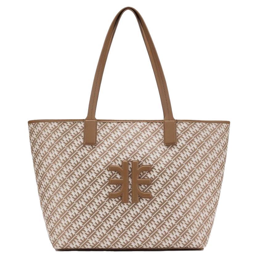 New JW PEI Brown FEI Monogram Tote Shoulder Bag For Sale