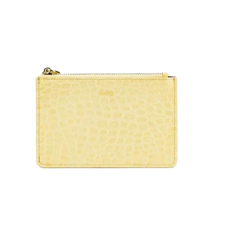 New JW PEI Light Yellow Quinn Zipped Crocodile Pattern Vegan Leather Card Holder Wallet

Authenticity Guaranteed

DETAILS
Brand: JW PEI
Condition: Brand new
Gender: Women
Category: Card holder
Color: Light yellow 
Material: Vegan leather
Crocodile