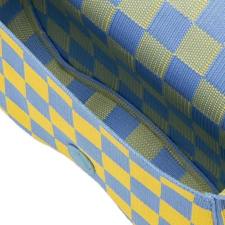 New JW PEI Yellow Multicolor Becci Knitted Recycled Polyester Shoulder