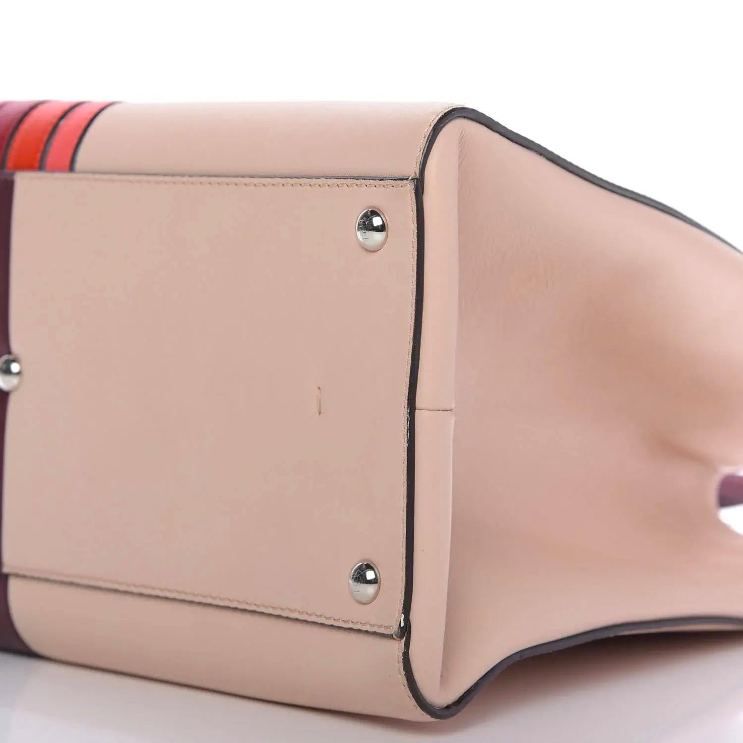 New Karl Lagerfeld's 2014 Fendi Vitello Circuit Inlay Large Leather 3Jours Bag en venta 5