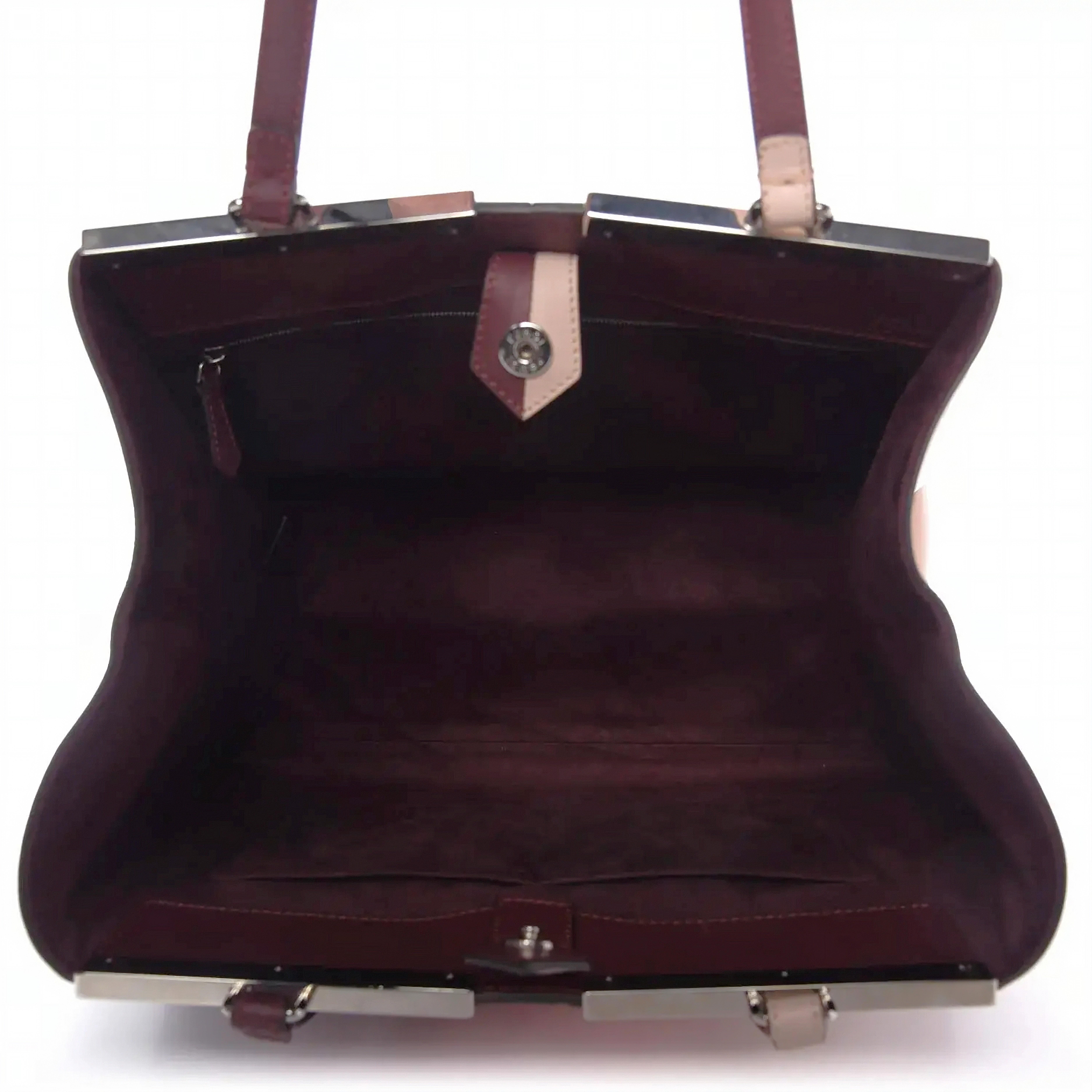 New Karl Lagerfeld's 2014 Fendi Vitello Circuit Inlay Large Leather 3Jours Bag en venta 7