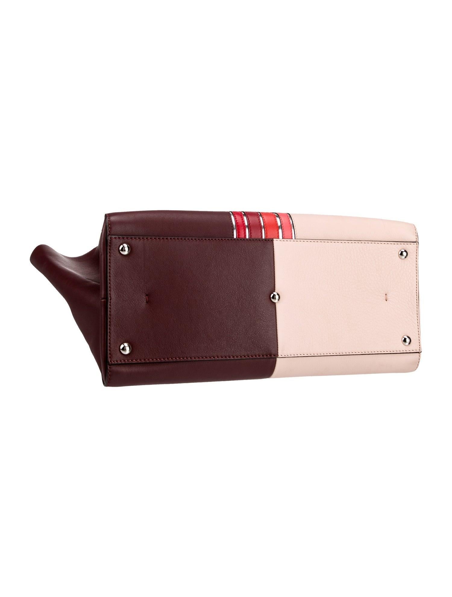 New Karl Lagerfeld's 2014 Fendi Vitello Circuit Inlay Large Leather 3Jours Bag en venta 1
