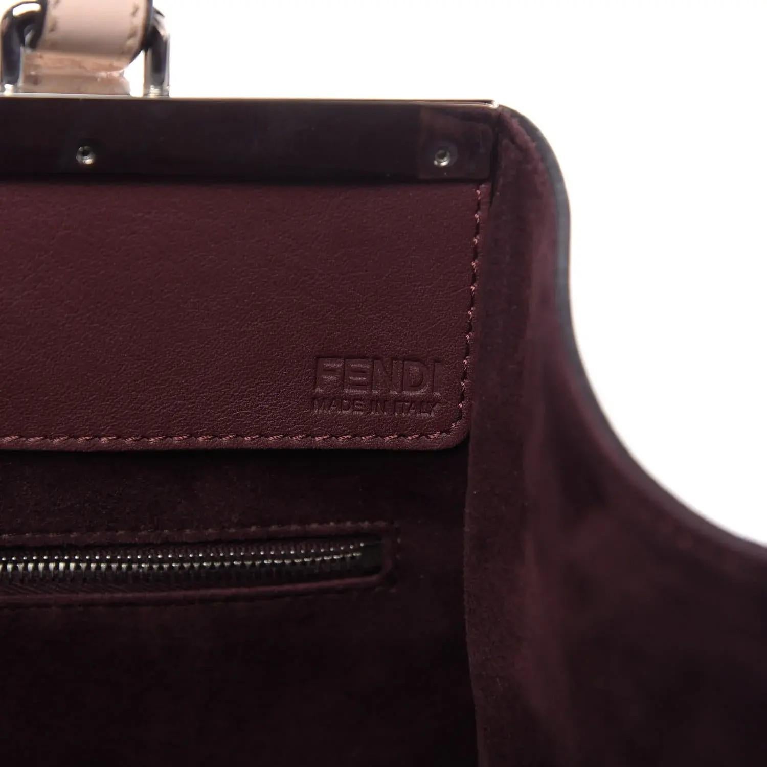 New Karl Lagerfeld's 2014 Fendi Vitello Circuit Inlay Large Leather 3Jours Bag en venta 3