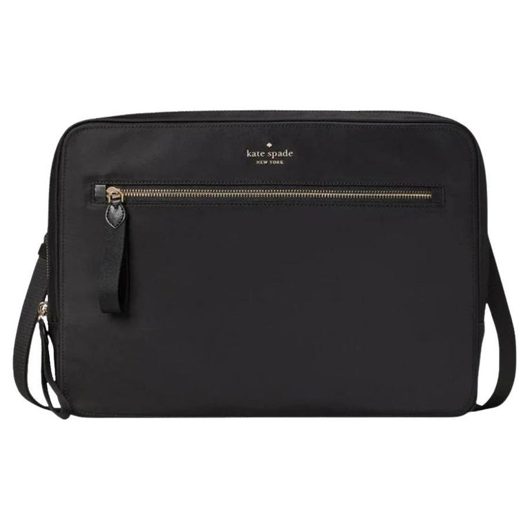 NEW Kate Spade Black Chelsea Nylon Laptop Sleeve Bag For Sale at 1stDibs