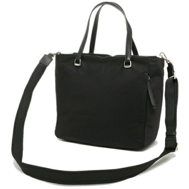 NEW Kate Spade Black Jae Medium Nylon Satchel Crossbody Bag For Sale at