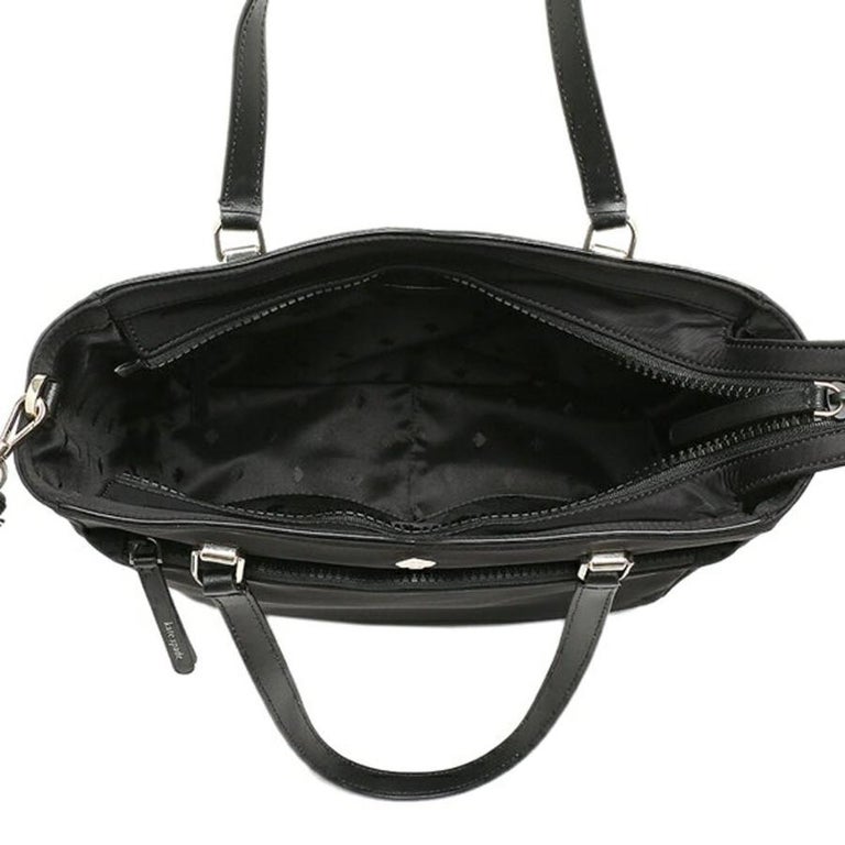 NEW Kate Spade Black Jae Medium Nylon Satchel Crossbody Bag For Sale at