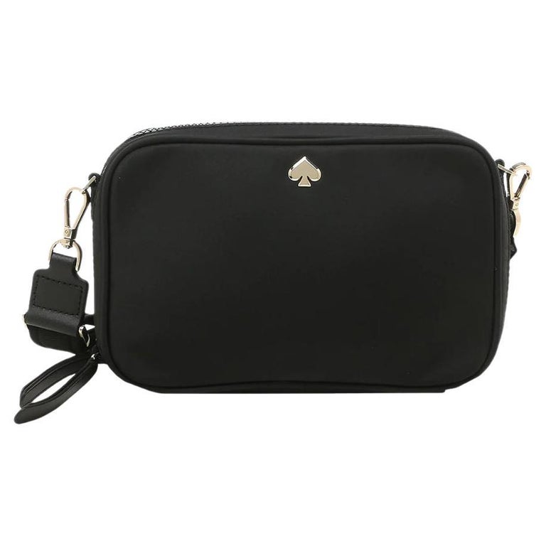 NEW Kate Spade Black Jae Small Nylon Camera Crossbody Bag For Sale at