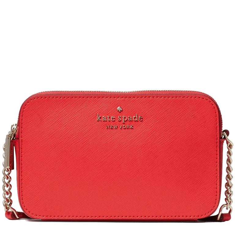 NEW Kate Spade Digital Red Staci Nouveau Bloom Double Zip Small