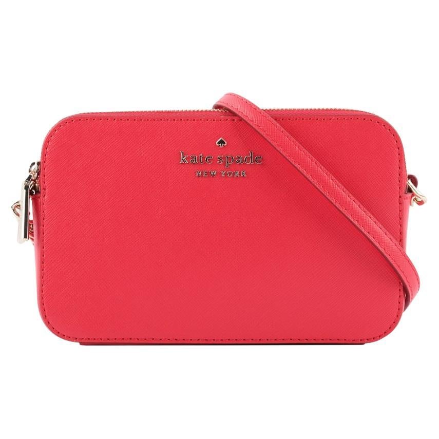 NEW Kate Spade Digital Red Staci Nouveau Bloom Double Zip Small