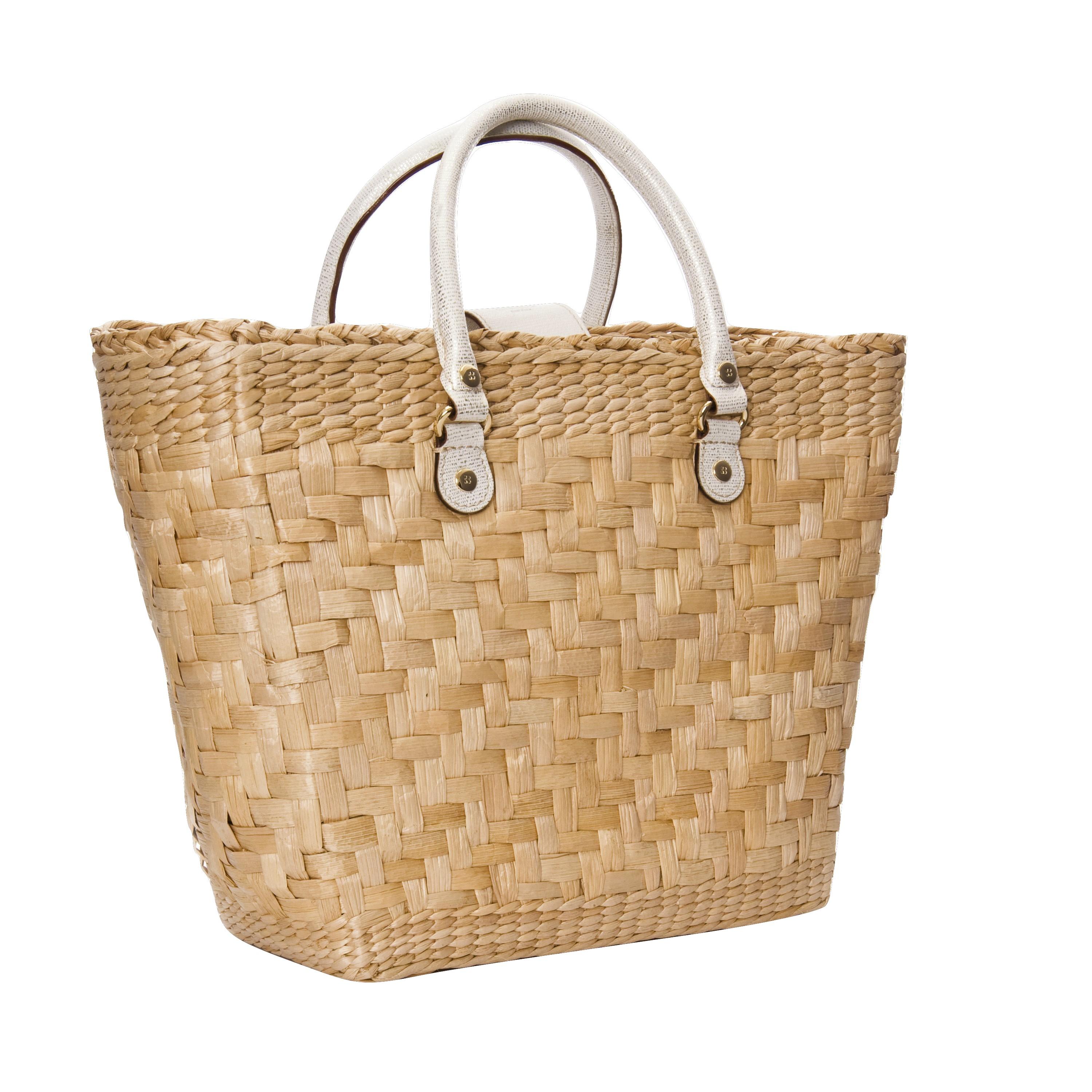 Women's New Kate Spade Her Rare Large Collectible Spring 2005 Wicker Tote Bag For Sale