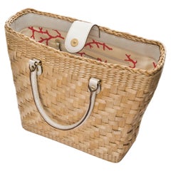 New Kate Spade Her Rare Large Collectible Spring 2005 Wicker Tote Bag