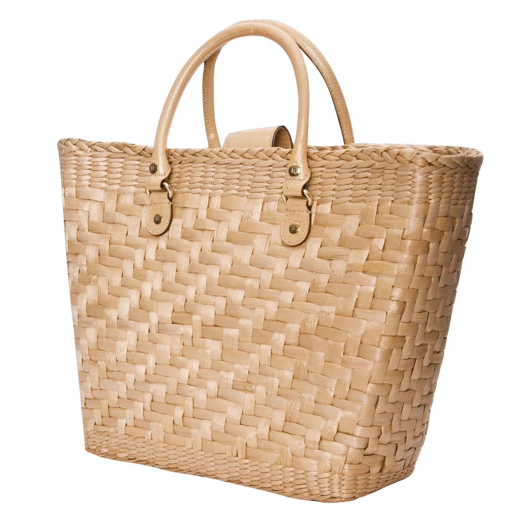 New Kate Spade Her Rare Large Collectible Spring 2005 Wicker Tote Bag In New Condition For Sale In Ashburn, VA