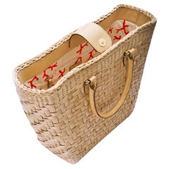 New Kate Spade Her Rare Large Collectible Spring 2005 Wicker Tote Bag