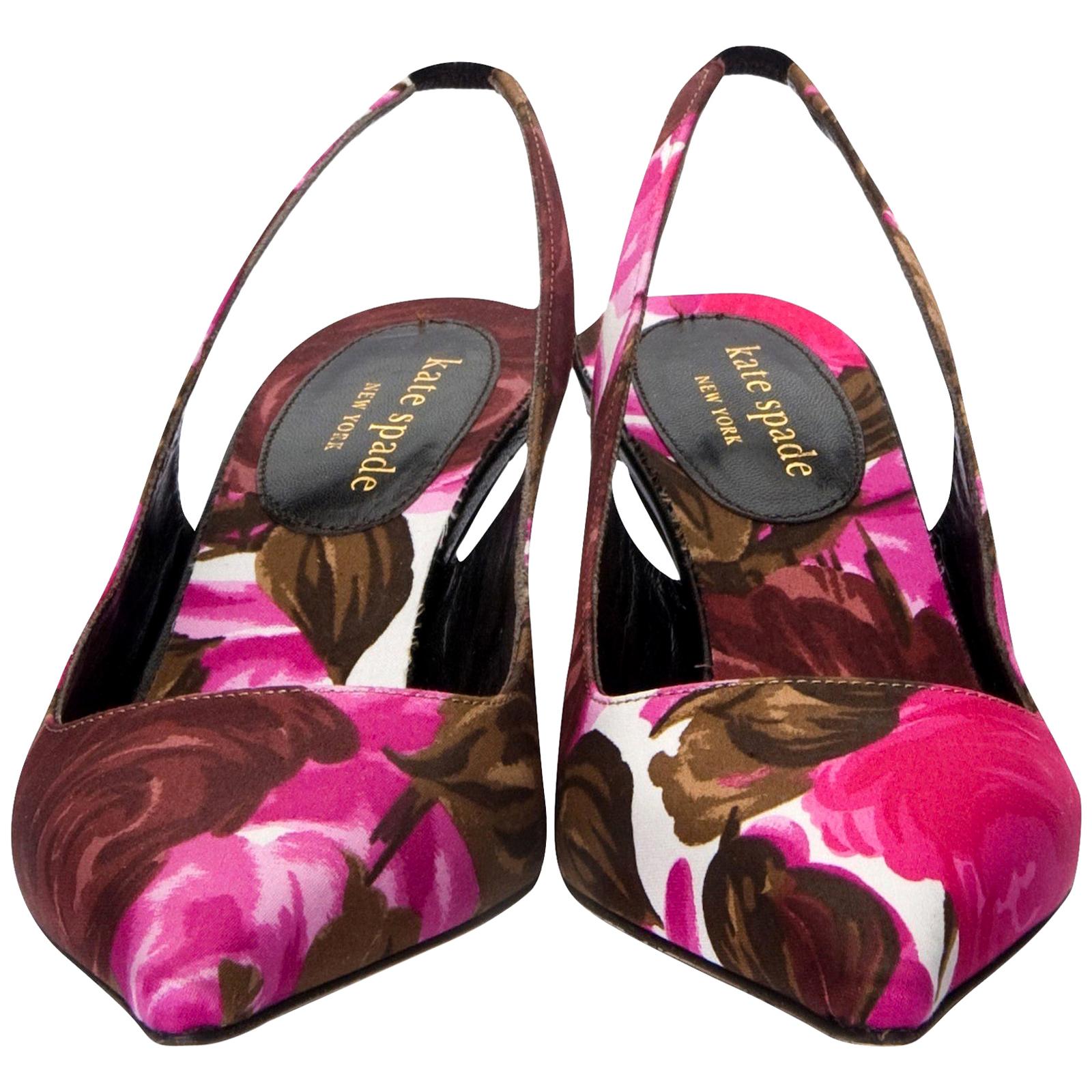 kate spade floral heels