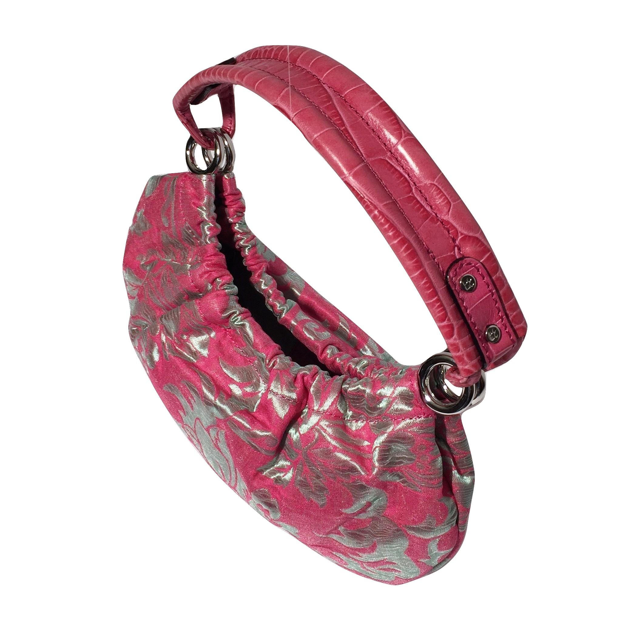 Donna New Kate Spade Her Spring 2005 Borsa in broccato rosa con scatola