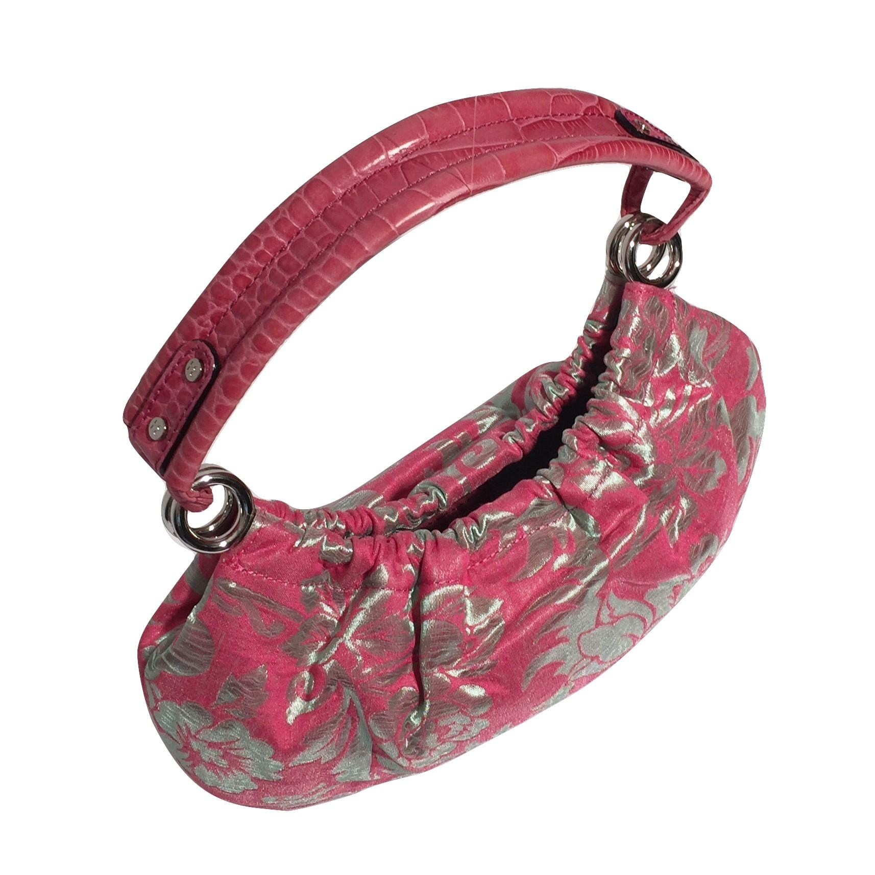 New Kate Spade Her Spring 2005 Borsa in broccato rosa con scatola 1