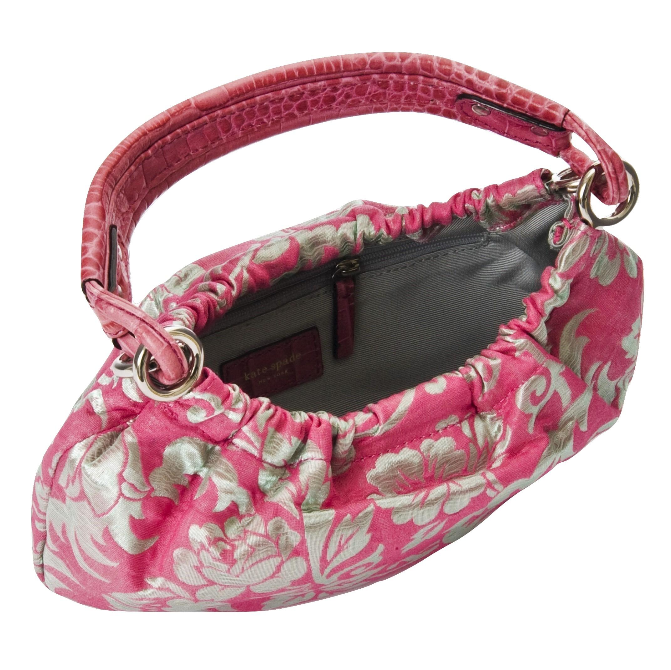 New Kate Spade Her Spring 2005 Borsa in broccato rosa con scatola 3