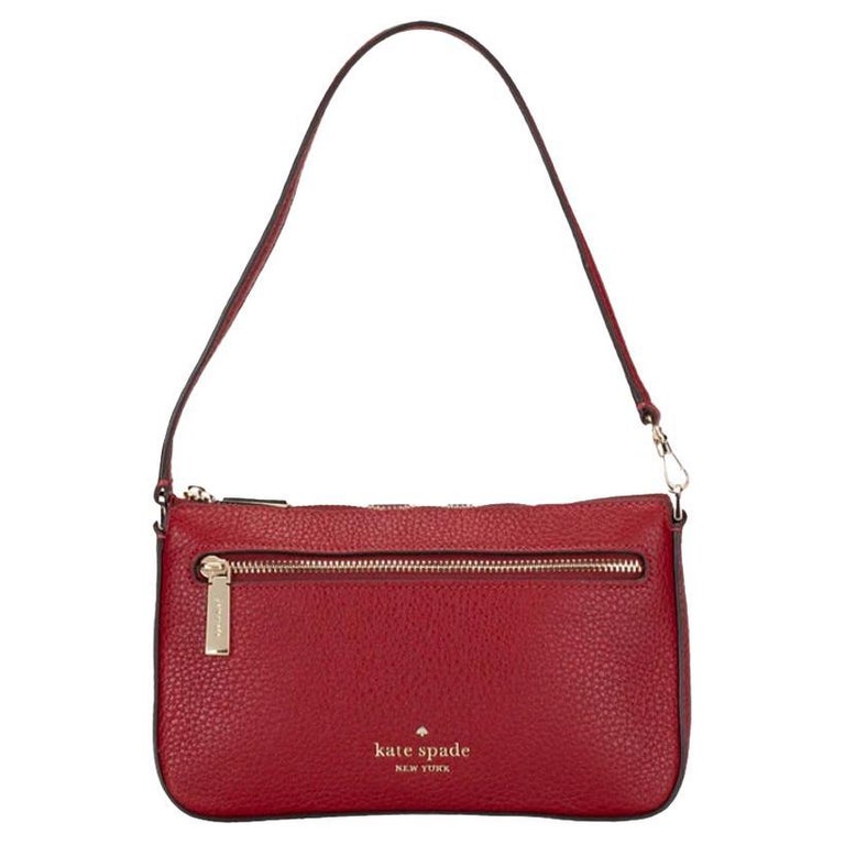 NEW Kate Spade Red Leila Convertible Wristlet Shoulder Bag For Sale at