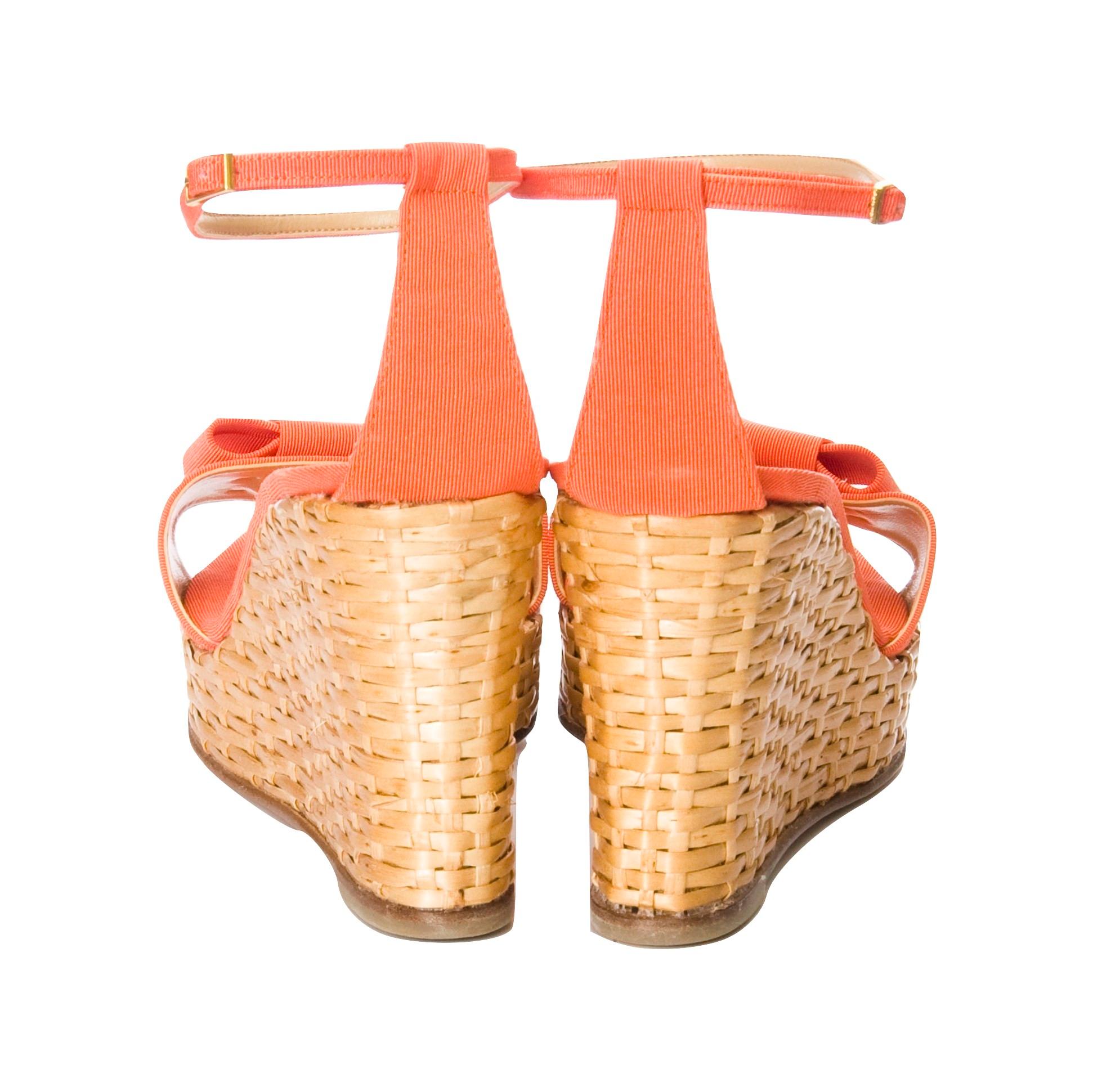 New Kate Spade Spring 2005 Collection Cabo Wedge Heel Taglia 9 in vendita 1