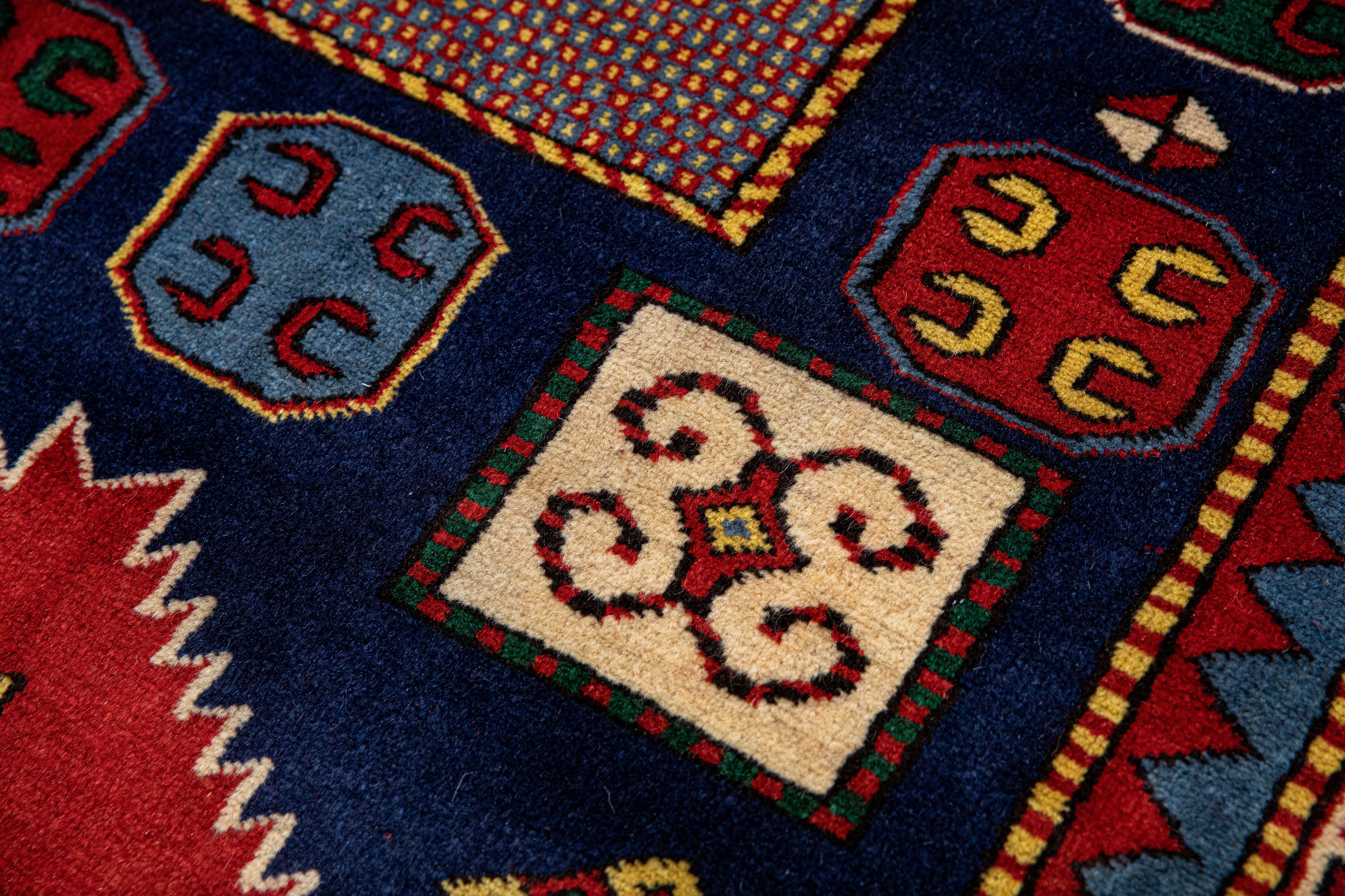 Wool New Kazak Caucasian Special Limited Museum Edition For Sale