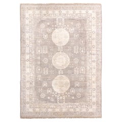 Tappeto Khotan &New con medaglioni Sand Moon