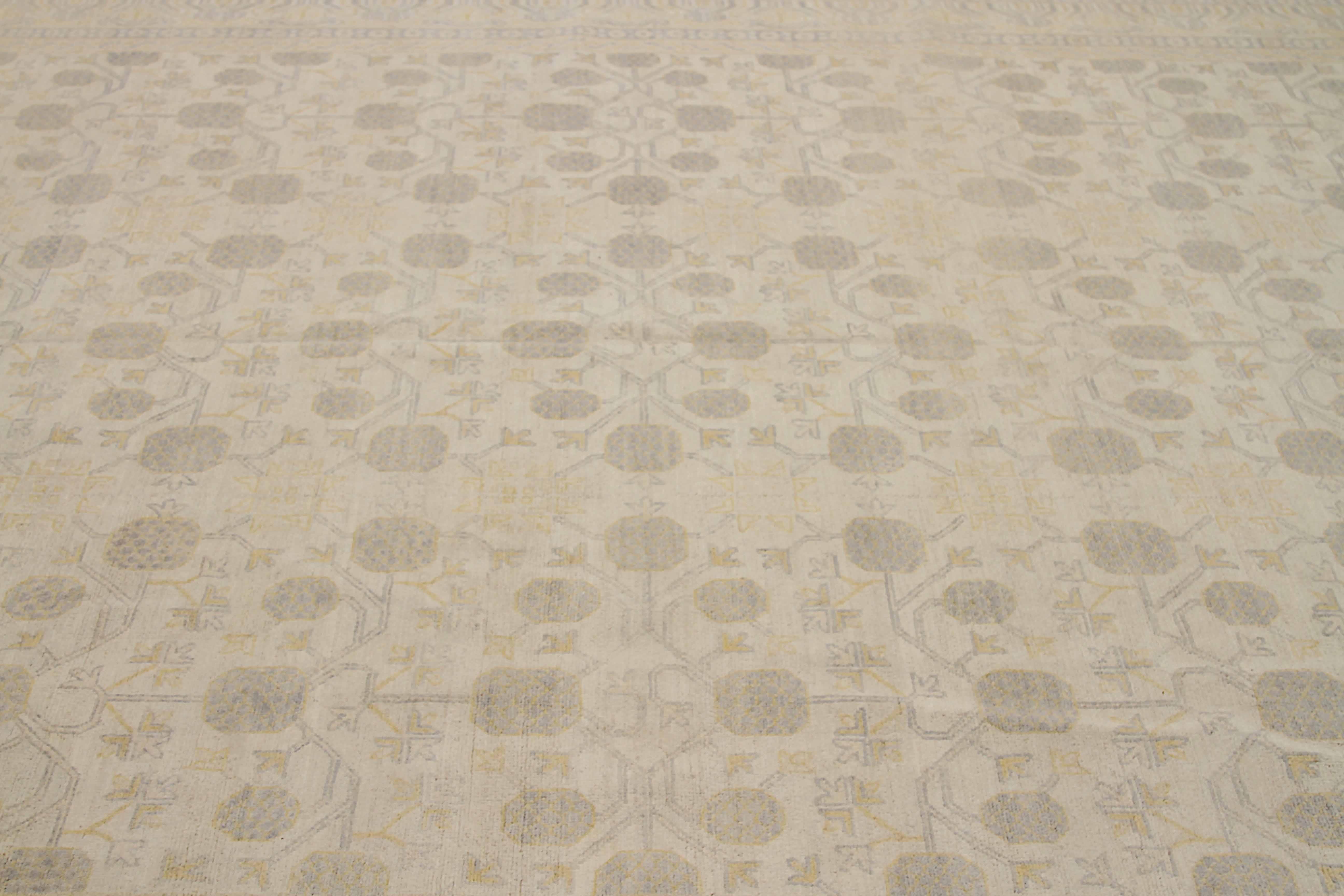 Tissé à la main Nouveau tapis afghan de style Khotan à l'aspect 