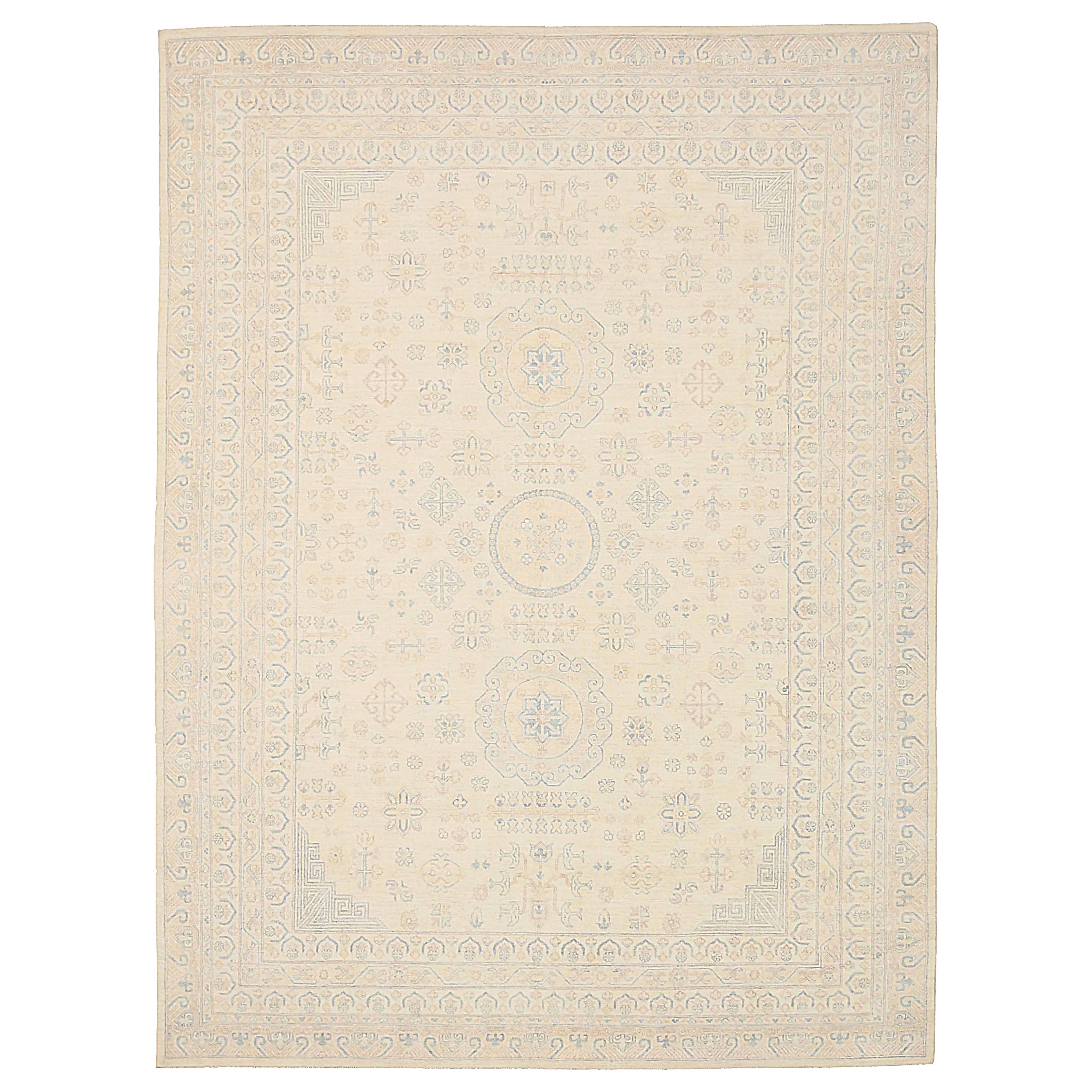 New Khotan Style Afghan Area Rug with '17th-Century' Look