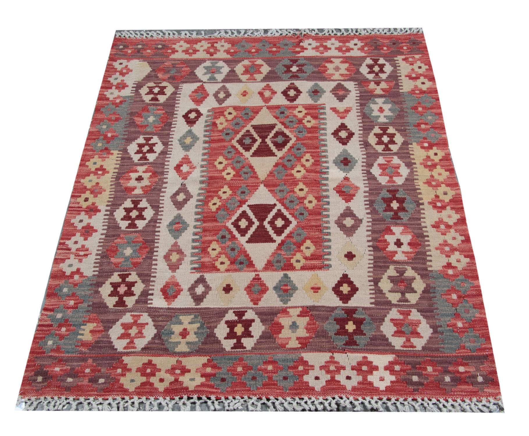 New Kilim Rugs, Traditional Rugs, Carpet from Afghanistan In Excellent Condition In Hampshire, GB