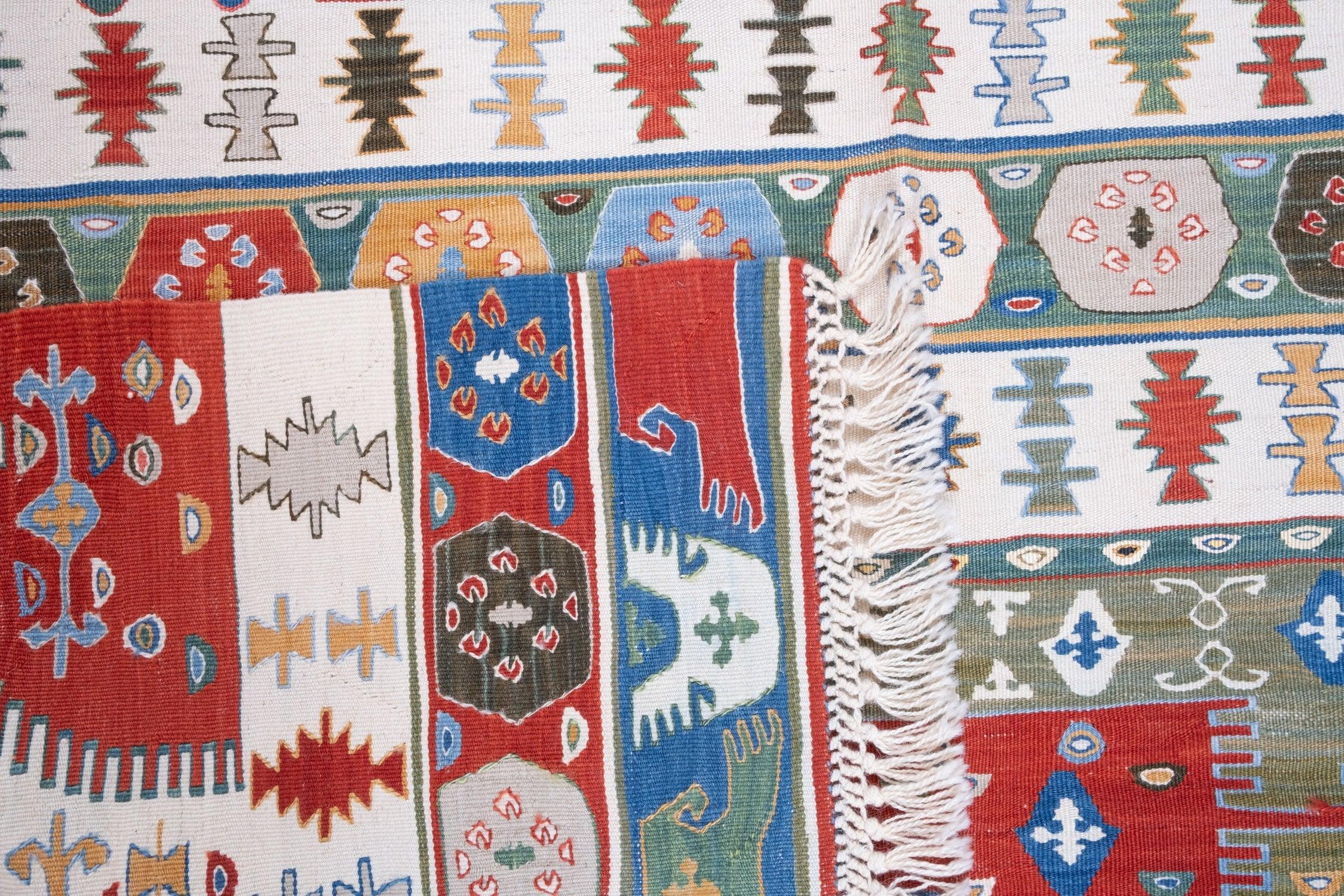 Nueva alfombra Konya tejida a mano Kilim moderna de Anatolia Central Alfombra de lana turca Anudado a mano en venta